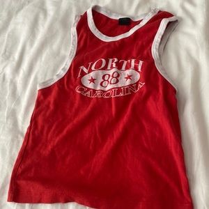 Red urban outfitters muscle tee in size small